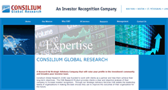 Desktop Screenshot of consiliumglobalresearch.com