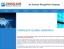 Tablet Screenshot of consiliumglobalresearch.com